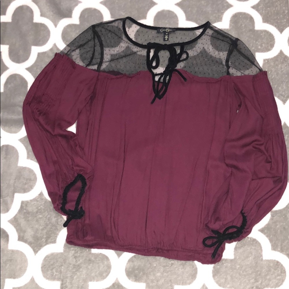 Maroon blouse